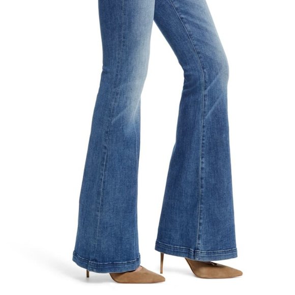 DL1961 Rachel High Rise Bell Bottom Elmhust Jeans - Picture 4 of 9